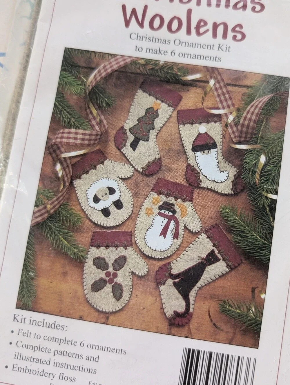 Rachel's of Greenfield Christmas Woolens Felt Ornament Kit NEW Felt Crafts DIY